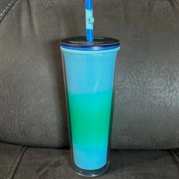 Starbucks 2023 Color Change Blue Green Wave 24 oz. Tumbler - Picture 3 of 5